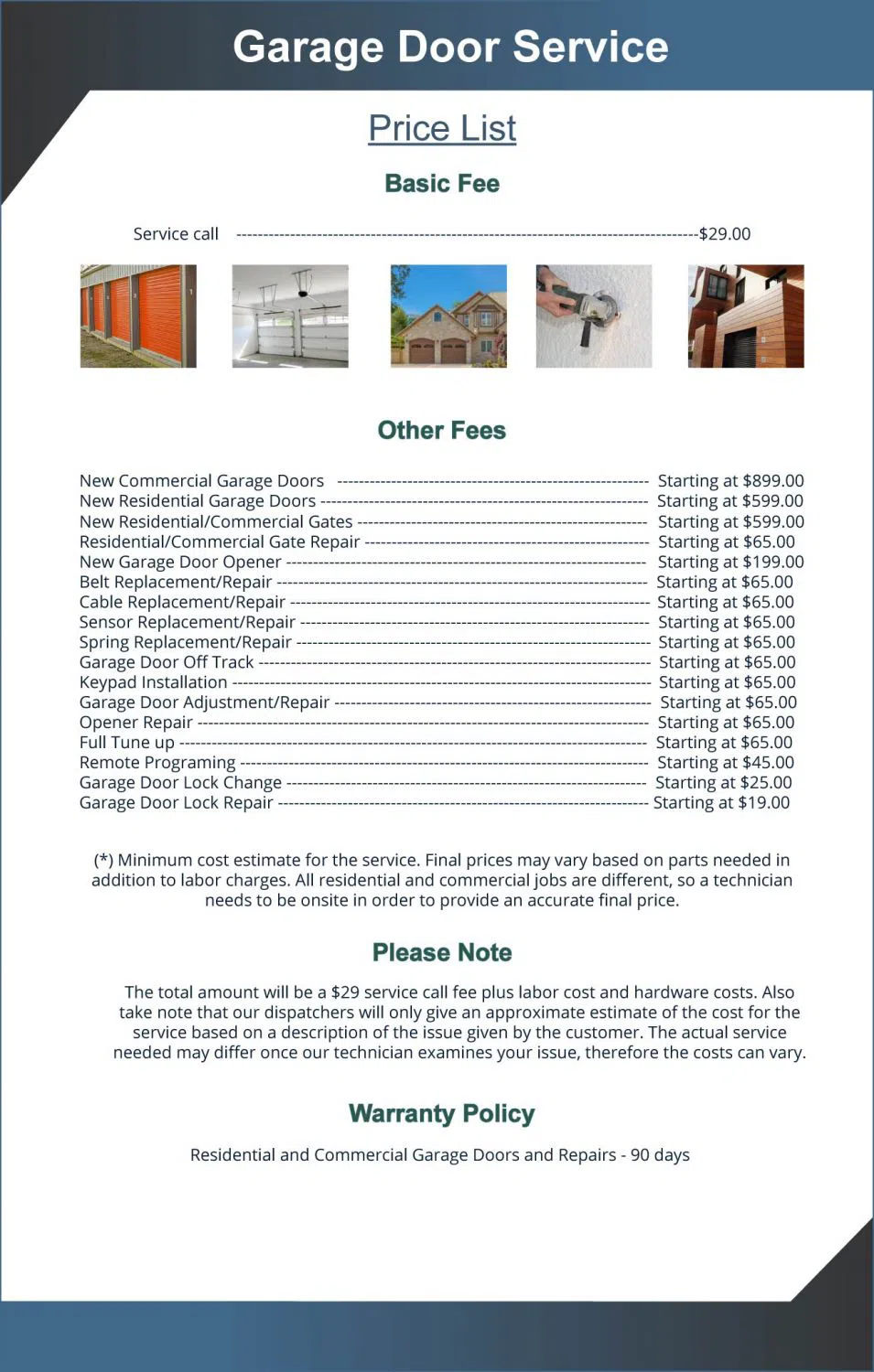 Golden Garage Door Service Brentwood, CA 925-294-0818